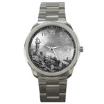 Frank Clark Lighthouse -AveHurley ArtRevu.com- Sport Metal Watch