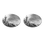 Frank Clark Lighthouse -AveHurley ArtRevu.com- Cufflinks (Oval)