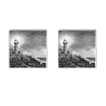Frank Clark Lighthouse -AveHurley ArtRevu.com- Cufflinks (Square)