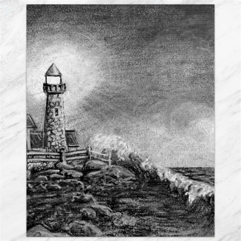 Frank Clark Lighthouse 15.75 x19.29  Canvas - 1