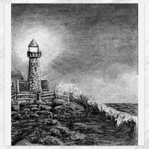 Frank Clark Lighthouse 19 x19.27  Canvas - 1
