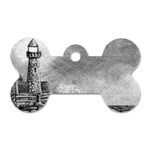 Frank Clark Lighthouse -AveHurley ArtRevu.com- Dog Tag Bone (Two Sides)
