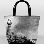 Frank Clark Lighthouse -AveHurley ArtRevu.com- Bucket Bag