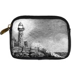 Frank Clark Lighthouse -AveHurley ArtRevu.com- Digital Camera Leather Case