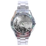 Frank Clark Lighthouse -AveHurley ArtRevu.com- Stainless Steel Analogue Watch