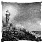 Frank Clark Lighthouse -AveHurley ArtRevu.com- Large Cushion Case (One Side)