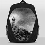 Frank Clark Lighthouse -AveHurley ArtRevu.com- Backpack Bag