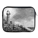 Frank Clark Lighthouse -AveHurley ArtRevu.com- Apple iPad 2/3/4 Zipper Case