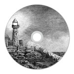 Frank Clark Lighthouse -AveHurley ArtRevu.com- CD Wall Clock