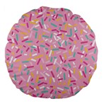 Sprinkles A3 Large 18  Premium Flano Round Cushion 