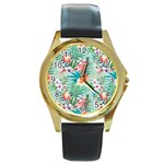 Image Round Gold Metal Watch