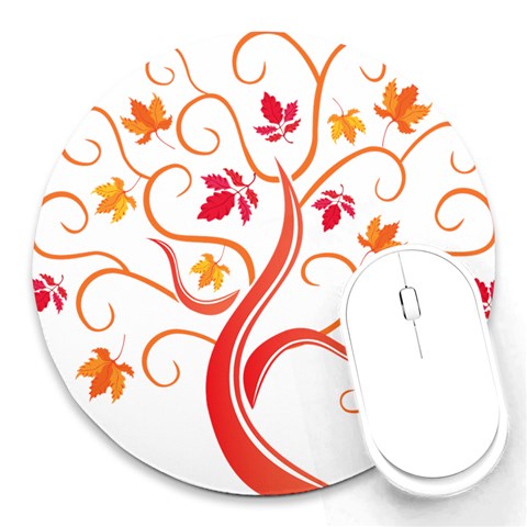 tree008 Round Mousepad from ArtsNow.com Front