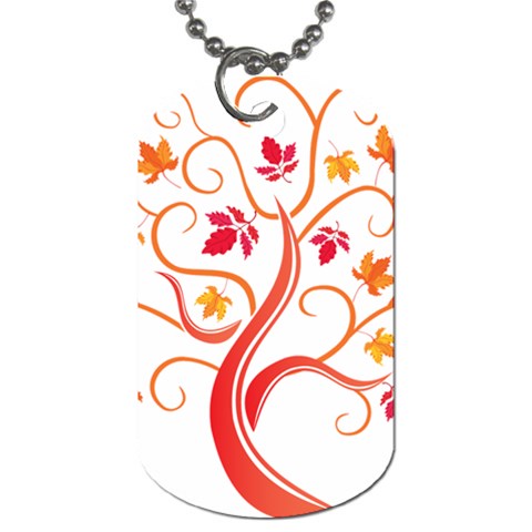 tree008 Dog Tag (One Side) from ArtsNow.com Front