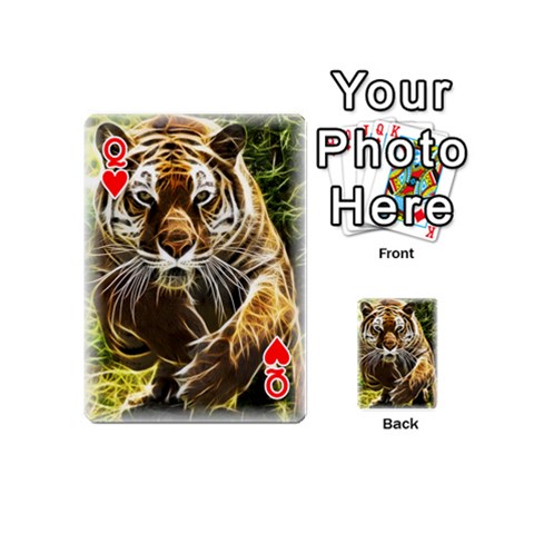 Queen Tiger on fire from ArtsNow.com Front - HeartQ