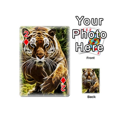 Tiger on fire from ArtsNow.com Front - Diamond2
