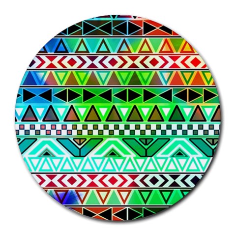 Tribal from ArtsNow.com 8 x8  Round Mousepad - 1