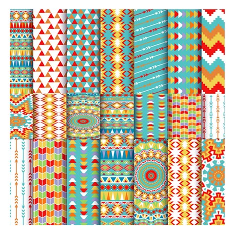 Tribal Pattern Print from ArtsNow.com 3.75 x3.75  Memopad