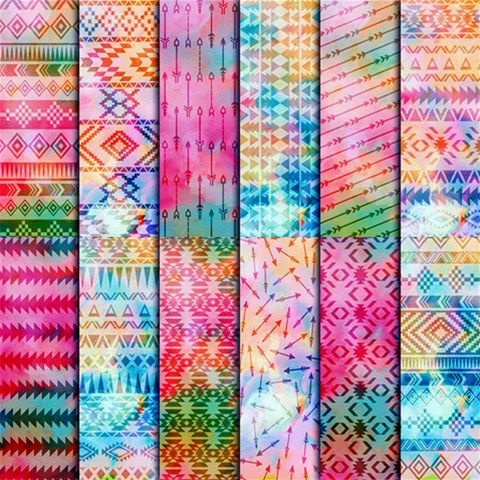 Tribal Pattern Print from ArtsNow.com 8 x8  Scrapbook Page - 1