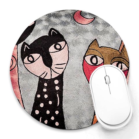 Abstract from ArtsNow.com 8 x8  Round Mousepad - 1