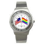 flags Stainless Steel Watch