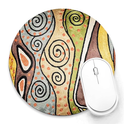Abstract from ArtsNow.com 8 x8  Round Mousepad - 1