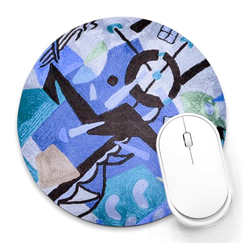 Abstract from ArtsNow.com 8 x8  Round Mousepad - 1