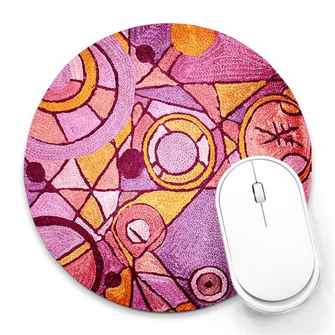 Abstract from ArtsNow.com 8 x8  Round Mousepad - 1