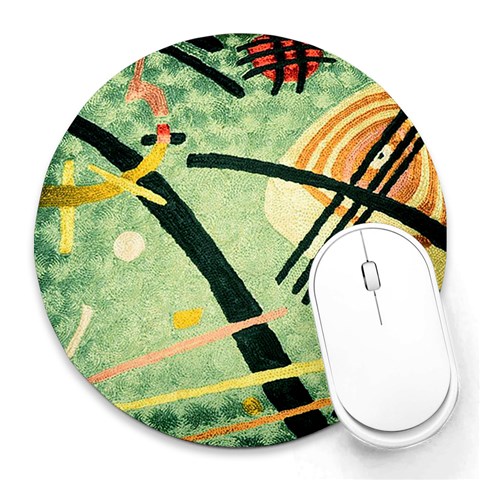 Abstract from ArtsNow.com 8 x8  Round Mousepad - 1