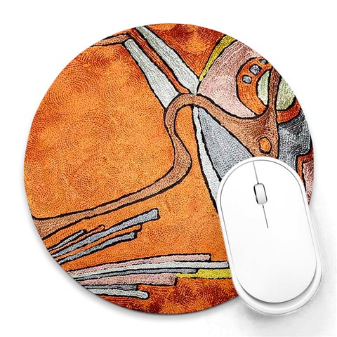 Abstract from ArtsNow.com 8 x8  Round Mousepad - 1