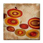 Abstract Ivory Swirls and Circles Art