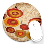 Abstract Ivory Swirls and Circles Art