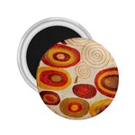 Abstract Ivory Swirls and Circles Art