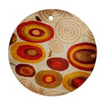 Abstract Ivory Swirls and Circles Art