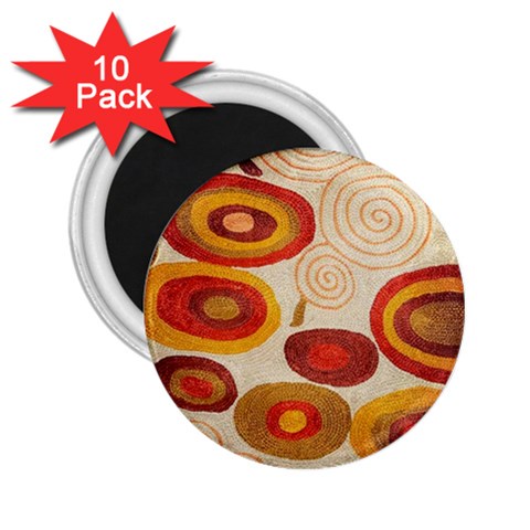 Abstract Ivory Swirls and Circles Art from ArtsNow.com Front