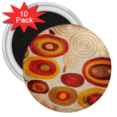 Abstract Ivory Swirls and Circles Art from ArtsNow.com Front