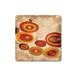 Abstract Ivory Swirls and Circles Art