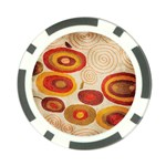 Abstract Ivory Swirls and Circles Art