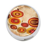 Abstract Ivory Swirls and Circles Art