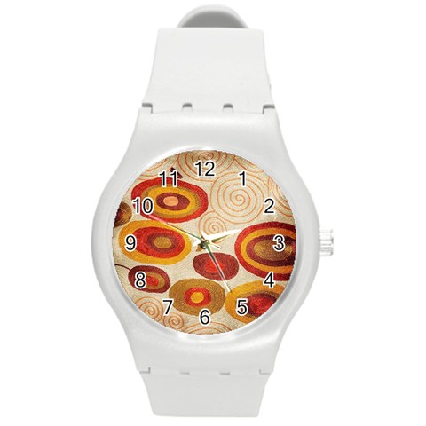 Abstract Ivory Swirls and Circles Art from ArtsNow.com Front