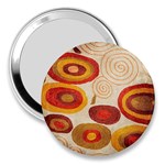 Abstract Ivory Swirls and Circles Art