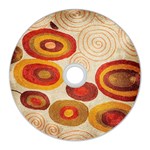 Abstract Ivory Swirls and Circles Art