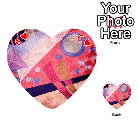 Abstract Modern Abstract Design Print from ArtsNow.com Front - Heart6