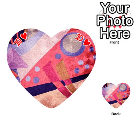 Abstract Modern Abstract Design Print from ArtsNow.com Front - Heart10