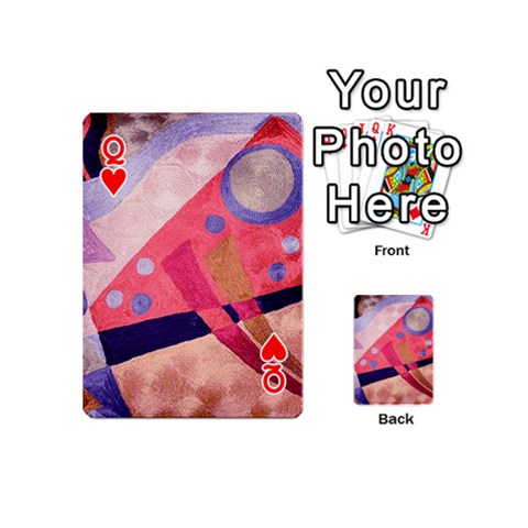 Queen Abstract Modern Abstract Design Print from ArtsNow.com Front - HeartQ