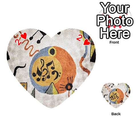Abstract Music Splurge Deco from ArtsNow.com Front - Heart2