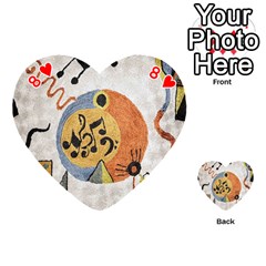 Abstract Music Splurge Deco from ArtsNow.com Front - Heart8