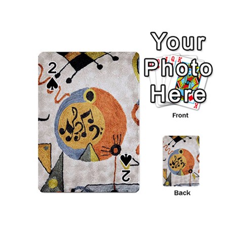 Abstract Music Splurge Deco from ArtsNow.com Front - Spade2