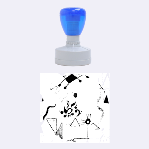 Abstract Music Splurge Deco from ArtsNow.com 1.5 x1.5  Stamp