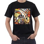 Abstract Musical Notes on the Move