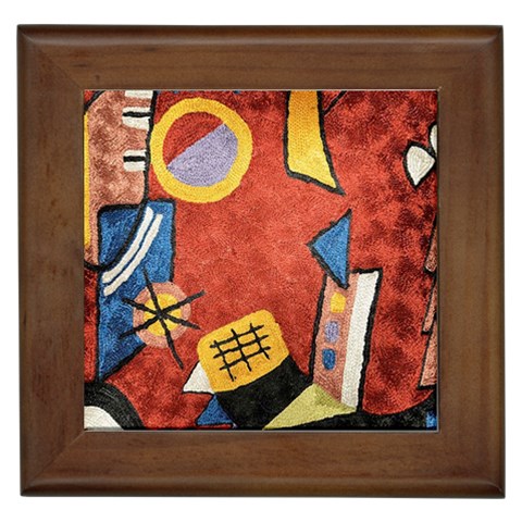Abstract Red Geometric Art Deco Shapes from ArtsNow.com Front